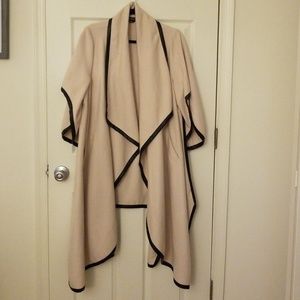 Bebe chic open wool coat